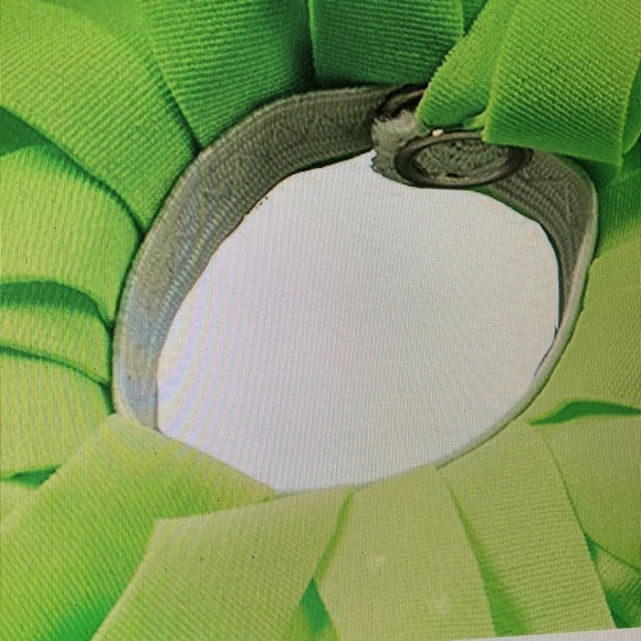 NWT - Pomchies Pom - I.D. Tag Your Bag Neon Lime Green Fringe Snap On Pom-Poms - Picture 5 of 5